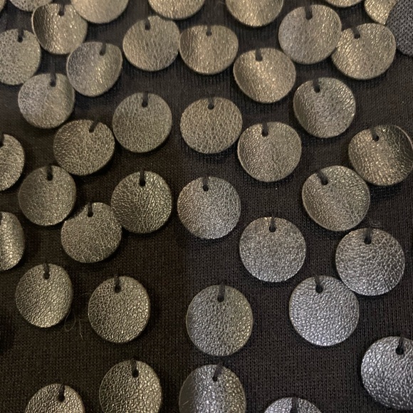 Club Mónaco black tank with leather detail - Picture 7 of 8